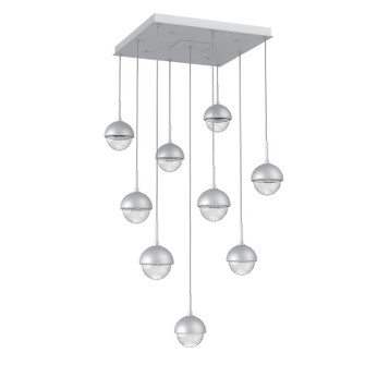 Cabochon LED Chandelier in Classic Silver (404|CHB0093-09-CS-MC-C01-L3)