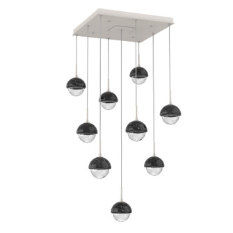 Cabochon LED Chandelier in Beige Silver (404|CHB0093-09-BS-BC-C01-L1)