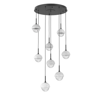 Cabochon LED Chandelier in Matte Black (404|CHB0093-08-MB-WC-C01-L3)