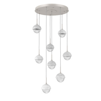 Cabochon LED Chandelier in Beige Silver (404|CHB0093-08-BS-WC-C01-L1)