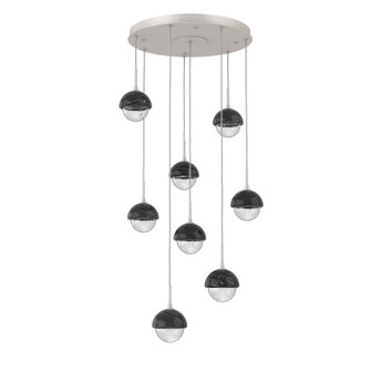 Cabochon LED Chandelier in Beige Silver (404|CHB0093-08-BS-BC-C01-L3)