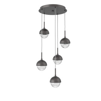 Cabochon LED Chandelier in Graphite (404|CHB0093-05-GP-MC-C01-L1)