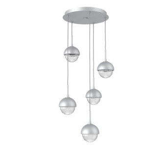 Cabochon LED Chandelier in Classic Silver (404|CHB0093-05-CS-MC-C01-L3)