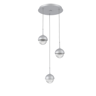 Cabochon LED Chandelier in Classic Silver (404|CHB0093-03-CS-MC-C01-L3)