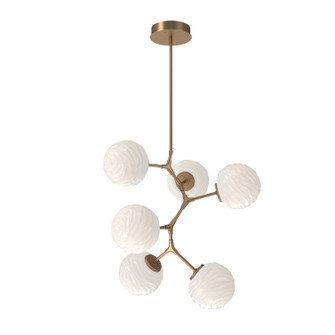 Gaia LED Chandelier in Novel Brass (404|CHB0092-VA-NB-WL-001-L3)