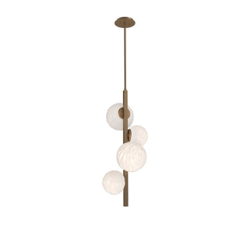 Gaia LED Chandelier in Novel Brass (404|CHB0092-T4-NB-WL-001-L3)