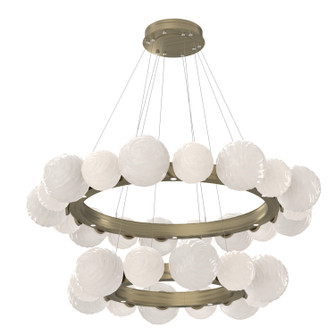 Gaia LED Chandelier in Heritage Brass (404|CHB0092-2T-HB-WL-CA1-L3)