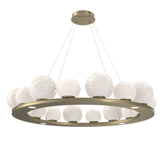 Gaia LED Chandelier in Heritage Brass (404|CHB0092-0D-HB-WL-CA1-L3)