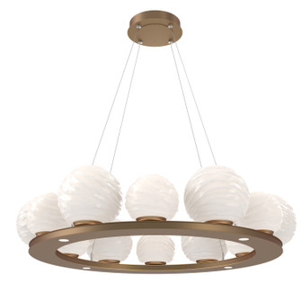 Gaia LED Chandelier in Novel Brass (404|CHB0092-0C-NB-WL-CA1-L3)