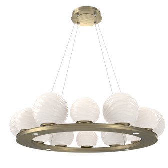 Gaia LED Chandelier in Heritage Brass (404|CHB0092-0C-HB-WL-CA1-L3)