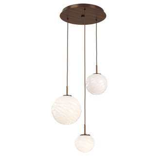 Gaia LED Chandelier in Oil Rubbed Bronze (404|CHB0092-03-RB-WL-C01-L3)