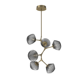 Mesa LED Chandelier in Gilded Brass (404|CHB0089-VA-GB-S-001-L3)