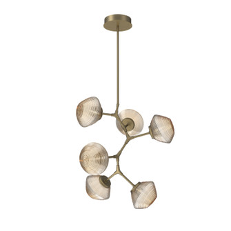 Mesa LED Chandelier in Gilded Brass (404|CHB0089-VA-GB-A-001-L3)