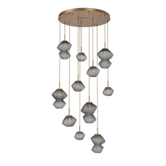 Mesa LED Chandelier in Novel Brass (404|CHB0089-11-NB-S-C01-L1)