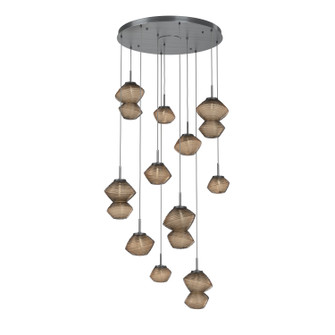 Mesa LED Chandelier in Gunmetal (404|CHB0089-11-GM-B-C01-L3)