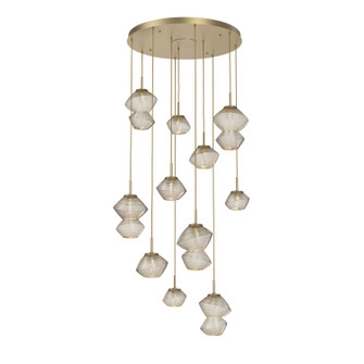 Mesa LED Chandelier in Gilded Brass (404|CHB0089-11-GB-A-C01-L3)