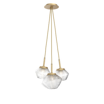 Mesa LED Pendant in Gilded Brass (404|CHB0089-0E-GB-C-C01-L3)