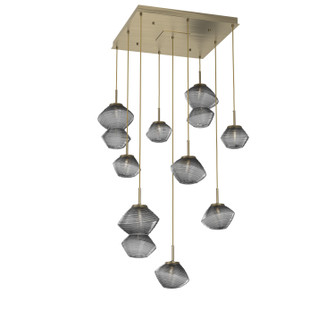 Mesa LED Chandelier in Heritage Brass (404|CHB0089-09-HB-S-C01-L3)