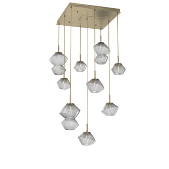 Mesa LED Chandelier in Heritage Brass (404|CHB0089-09-HB-C-C01-L3)