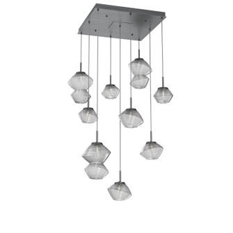 Mesa LED Chandelier in Gunmetal (404|CHB0089-09-GM-C-C01-L3)