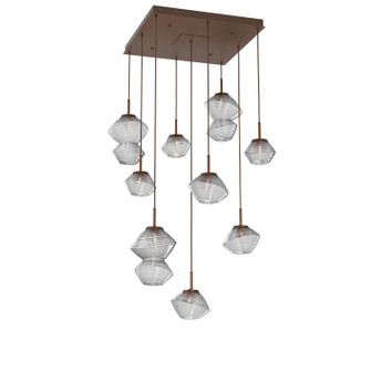 Mesa LED Chandelier in Burnished Bronze (404|CHB0089-09-BB-C-C01-L1)