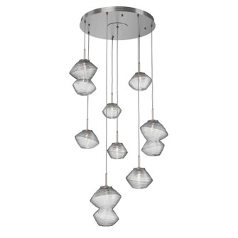 Mesa LED Chandelier in Satin Nickel (404|CHB0089-08-SN-C-C01-L1)