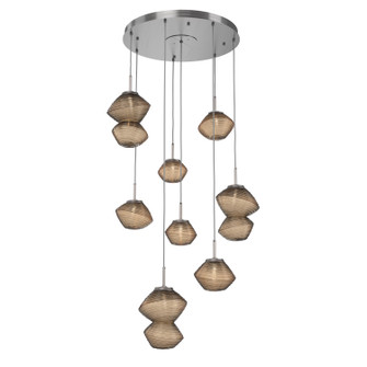 Mesa LED Chandelier in Satin Nickel (404|CHB0089-08-SN-B-C01-L3)
