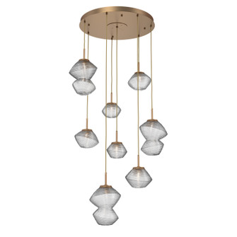 Mesa LED Chandelier in Novel Brass (404|CHB0089-08-NB-C-C01-L1)