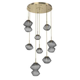 Mesa LED Chandelier in Heritage Brass (404|CHB0089-08-HB-S-C01-L1)