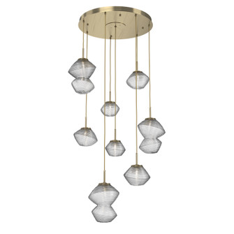 Mesa LED Chandelier in Heritage Brass (404|CHB0089-08-HB-C-C01-L3)