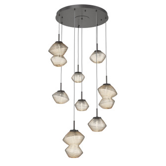 Mesa LED Chandelier in Graphite (404|CHB0089-08-GP-A-C01-L3)