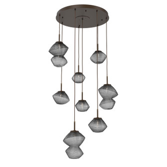 Mesa LED Chandelier in Flat Bronze (404|CHB0089-08-FB-S-C01-L3)
