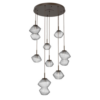 Mesa LED Chandelier in Flat Bronze (404|CHB0089-08-FB-C-C01-L1)