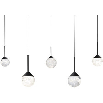 Quest LED Pendant in Black (529|BPD40205L-BK)