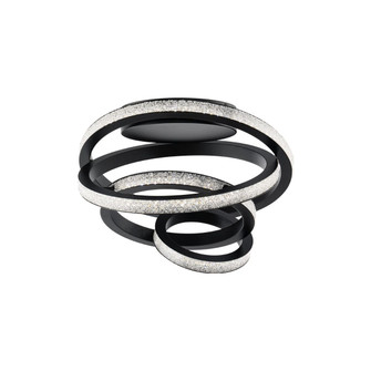 Jangle LED Flush Mount in Black (529|BFM64418-BK)
