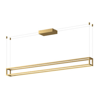 Plaza LED Linear Pendant in Brushed Gold (347|LP45560-BG-UNV)