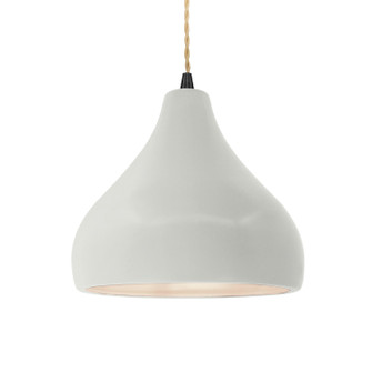 Radiance One Light Pendant in Matte White (102|CER-6563-MAT-MBLK-BEIG-TWST)
