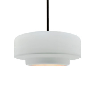 Radiance One Light Pendant in Real Rust (102|CER-6543-RRST-MBLK-RIGID)