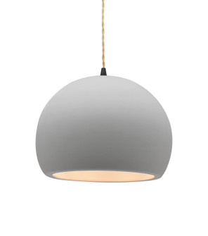 Radiance One Light Pendant in Bisque (102|CER-6533-BIS-MBLK-BEIG-TWST)