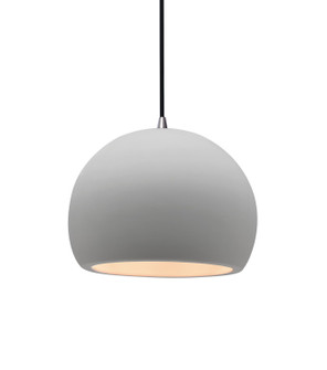 Radiance One Light Pendant in Bisque (102|CER-6530-BIS-NCKL-BKCD)