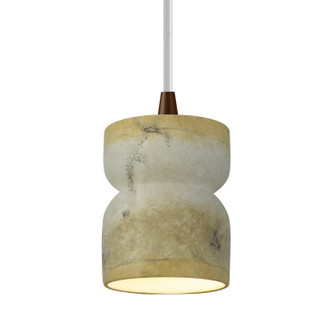 Radiance One Light Pendant in Adobe (102|CER-6500-ADOB-NCKL-BEIG-TWST)