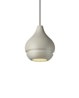 Radiance One Light Pendant in Greco Travertine (102|CER-6400-TRAG-MBLK-BEIG-TWST)