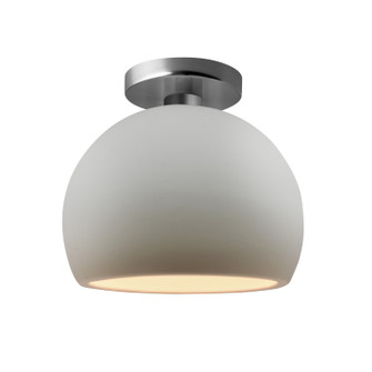 Radiance One Light Semi-Flush Mount in Bisque (102|CER-6350-BIS-NCKL)
