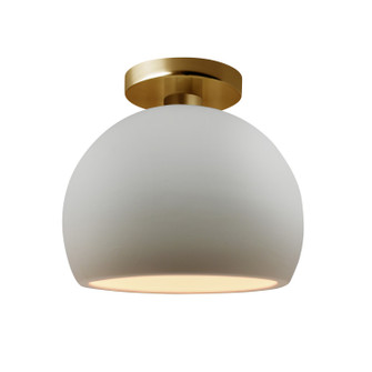 Radiance One Light Semi-Flush Mount in Bisque (102|CER-6350-BIS-BRSS)