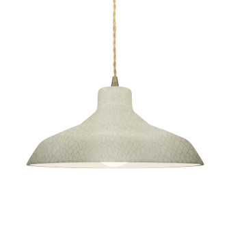 Radiance One Light Pendant in Celadon Green Crackle (102|CER-6263-CKC-ABRS-BEIG-TWST)