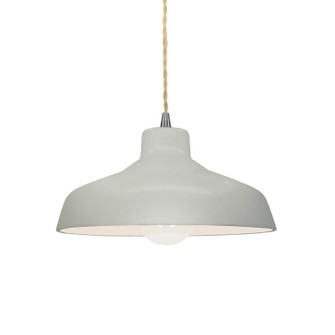 Radiance One Light Pendant in Matte White (102|CER-6260-MAT-NCKL-BEIG-TWST)