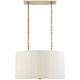 Perfect Pleat Four Light Pendant in Polished Nickel (268|BBL 5031PN-S)