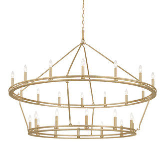 Sutton 28 Light Chandelier in Champagne Leaf (67|F6245-CPL) Sutton 28 Light Chandelier in Champagne Leaf (67|F6245-CPL)