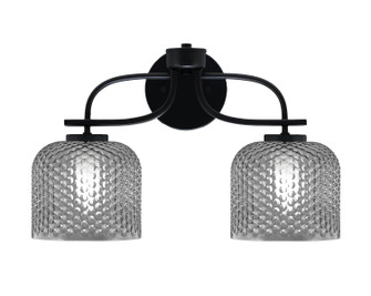 Cavella Two Light Bath Bar in Matte Black (200|3912-MB-4612)