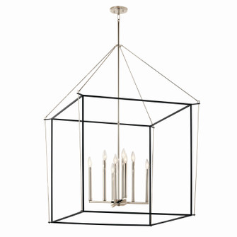 Eisley Eight Light Foyer Pendant in Polished Nickel (12|52629PN)